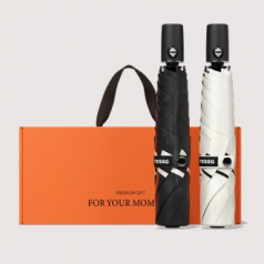 BS003 테스지 초경량 암막 3단 우양산 커플 양우산 선물세트 미니멀라인