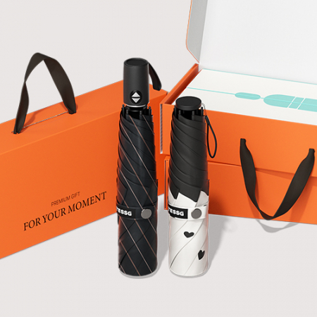 BS002 테스지 초경량 암막 3단 우양산 커플 양우산 선물세트 어반 스트라이프+하트브리즈 #3