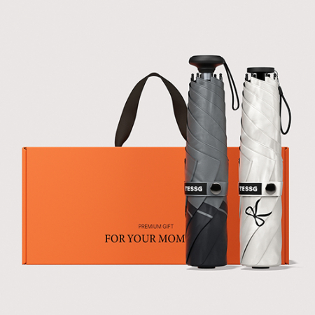 BS001 테스지 초경량 암막 3단 우양산 커플 양우산 선물세트 프라임모노+프렌치리본 #2