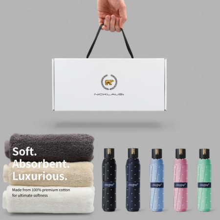 잭니클라우스3단베어+타올(200g)우산타올세트 #2