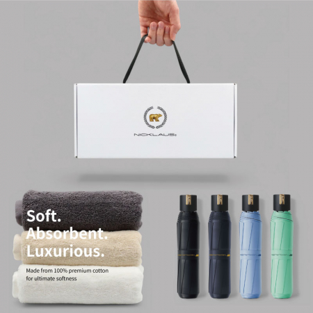 잭니클라우스3단UV암막+타올(200g)우산타올세트 #2