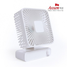액센 F63 스퀘어 화이트 탁상형 선풍기