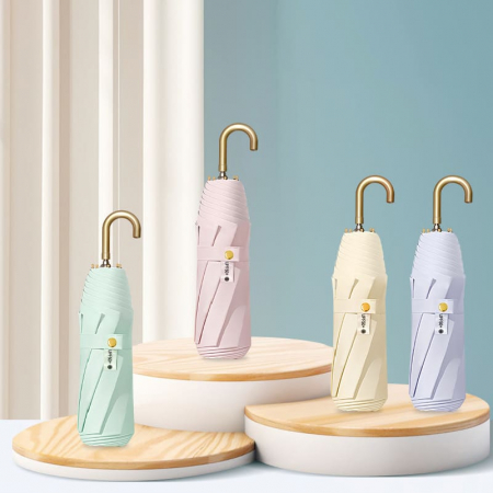 (Blossom) 골드커브 파스텔 접이식 양우산 8K -  1P #2