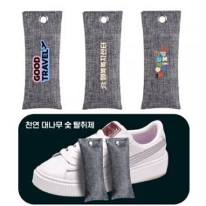 대나무 숯 탈취제 공기정화 실내 차량 신발 냄새제거 제습 75g