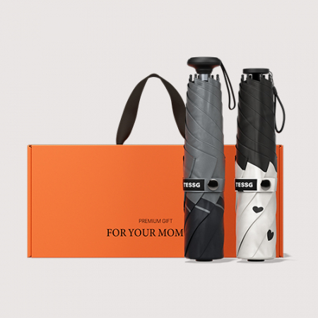 BS018 테스지 초경량 암막 3단 우양산 커플 미니 양우산 선물세트 프라임모노+하트브리즈 #2