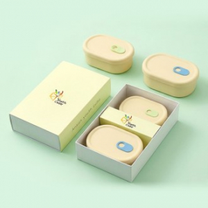 실리콘용기250ml 500ml세트+싸바리케이스 굿즈세트