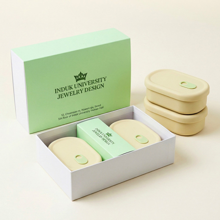 실리콘용기250ml 2개세트+싸바리케이스 굿즈세트 #2