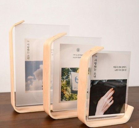 원목 감성 오브제 원목 L형액자 #4