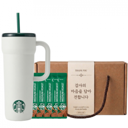 스타벅스 SS 시그니처 단테 텀블러 + 스타벅스 스틱커피 + 기프트박스 #2