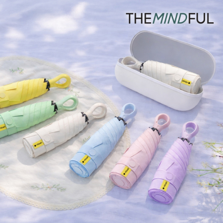 더마인드풀 UV차단 초경량 5단 원형후쿠 양우산 파우치포함 색상 8종 #4