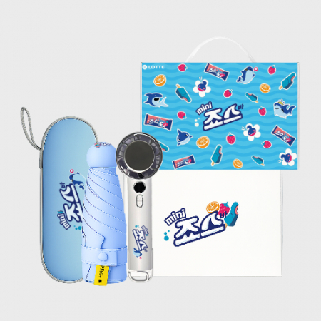 스마트 쿨링 썸머세트 91호 (쿨링 선풍기+슈가닷 5단 원형 캡슐 암막 양우산) #2