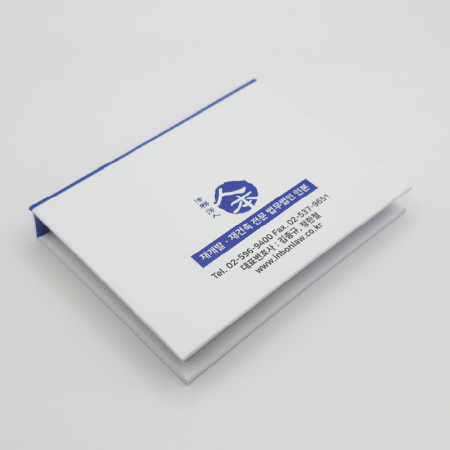 (Blossom) 양장 하드커버 점착메모지 상하단형 1P #5