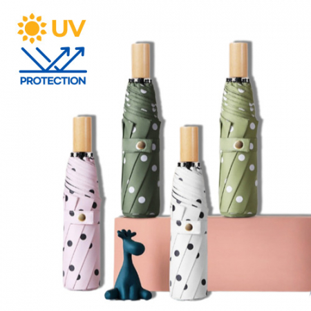 땡땡이 우양산 3단우산 양우산 접이식우산 자외선차단우산 휴대용우산 #2