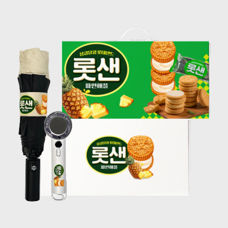 쿨쉴드 썸머 기프트세트 94호 (쿨링선풍기+크로커다일 3단 암막 거꾸로 완전자동우산) #2