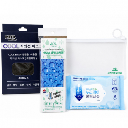 여름 쿨링 선물세트( 쿨마스크 쿨링스카프 쿨링물티슈 ) 여름 판촉선물세트 판촉.홍보용 #3