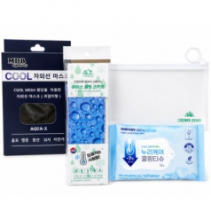 여름 쿨링 선물세트( 쿨마스크 쿨링스카프 쿨링물티슈 ) 여름 판촉선물세트 판촉.홍보용