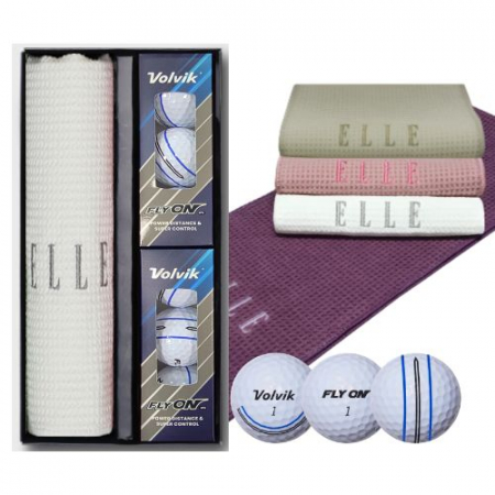 볼빅 플라이온 3PC 골프공 + 엘르 스포츠 타올 + 기프트박스 #3