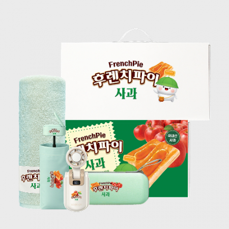 쿨링 모먼트 프리미엄 기프트세트 303호 (쿨린 하이퍼젯 미니 핸디 선풍기+크로커다일 퍼스널 라벨 타올+5단 사각 캡슐 암막 양우산) #2