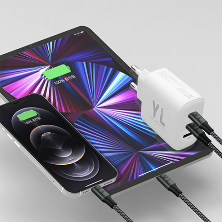 YL GaN 65W PD PPS QC4.0 플러스 3포트 멀티 USB-A C타입 초고속 충전기 어댑터 #3