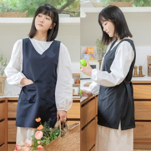 이지핏 원피스 앞치마