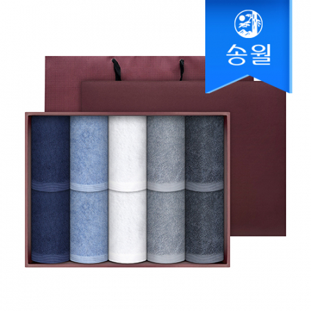 송월타월 라운드 10매 세면타올 선물세트(쇼핑백) #2