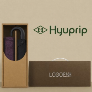 협립 3단 280T 블랙곡자손 완전자동 우산 +코마40수200호텔타월-세트