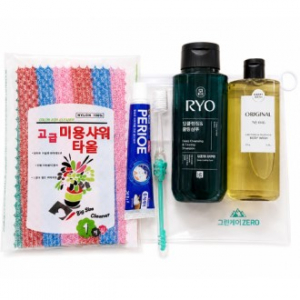 그린케어 제로 여행용세트(샤워타올.치약.칫솔.샴푸.바디워시)홍보.판촉.선물