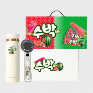 썸머 리프레시 기프트세트 99호 (쿨링선풍기+락앤락 뉴페더 라이트링 텀블러 450ml)