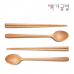 작은이미지: 목가공방 천연 오일 순수 아름 수저 2인 선물세트 #3