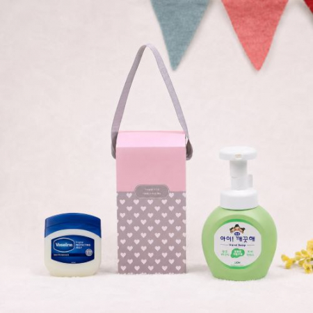 아이깨끗해 핸드워시 + 바세린젤50ml  (하트케이스 + 스티커포함) #2