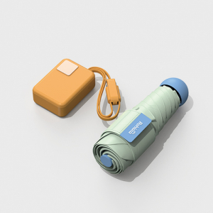 루티네 선물세트 코튼캔디 5단 양우산+포켓링크 35W 보조배터리 10000mAh