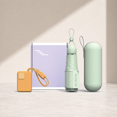 루티네 선물세트 미니핏 초경량 5단 양우산+포켓링크 35W 보조배터리 10000mAh #2