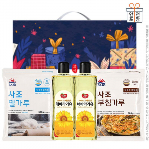 명절선물세트 동원해바라기유2P 사조밀가루 부침가루(4종) / 박스단위 무료배송