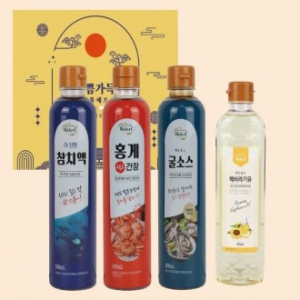기쁨가득 선물세트 (KJ)(참치액,홍게간장,굴소스,카놀라유)