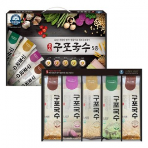 구포국수 소면+콩+시금치+자색고구마+둥굴레