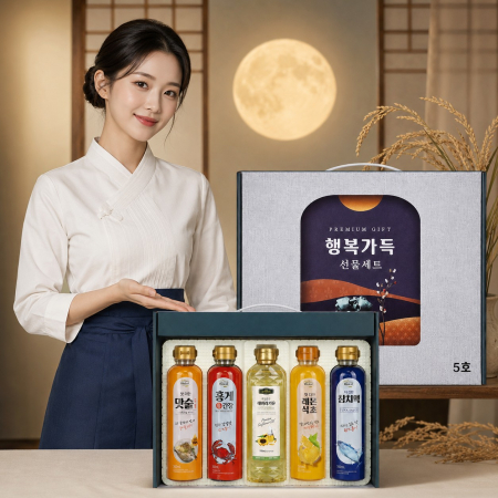 행복가득 선물세트 5호(맛술+홍게간장+해바라기유+레몬식초+참치액) #3