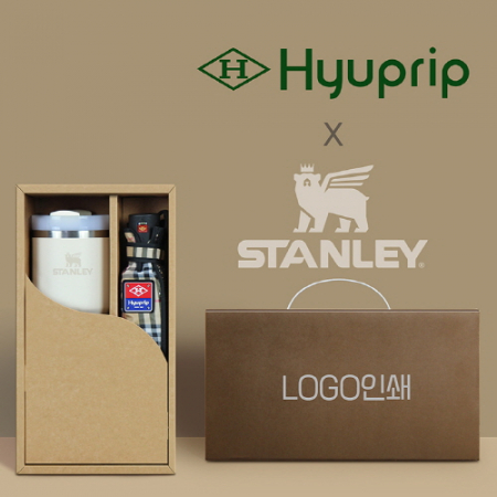 협립 3단 선염체크 우산 +스탠리591ml 텀블러-세트 #2