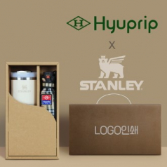 협립 3단 선염체크 우산 +스탠리591ml 텀블러-세트