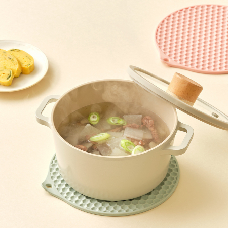 실리팟 실리콘 원형 냄비받침 #4