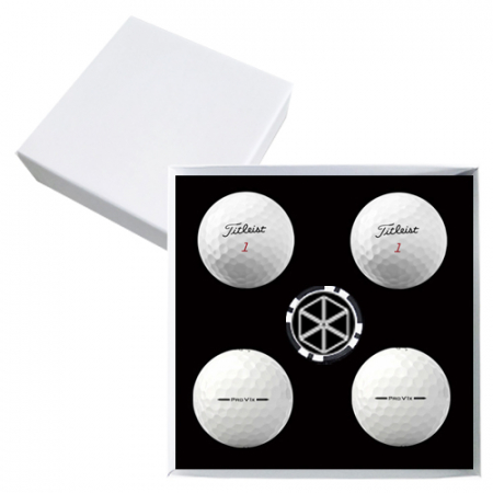 타이틀리스트 PRO V1x 4구 볼마커칩 고급 싸바리케이스 #2