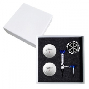 타이틀리스트 PRO V1x 2구 볼마커칩 고급 싸바리케이스