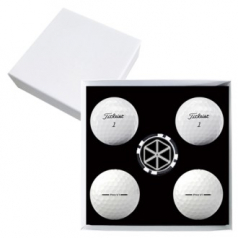 타이틀리스트 PRO V1 4구 볼마커칩 고급 싸바리케이스