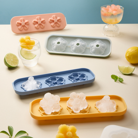 실리팟 실리콘 플라워 아이스트레이 #3