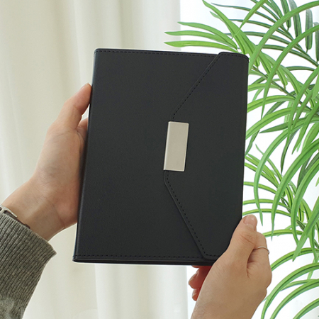 뉴프로 양장 끼움식 다이어리 3단 25절/블랙 #3