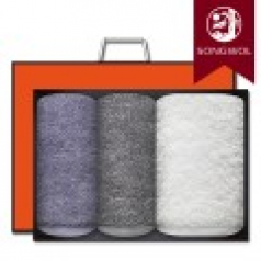 송월타올 프리미엄 40수 바스1장+160g 40수 세면2장 선물세트(박스+쇼핑백 포함)