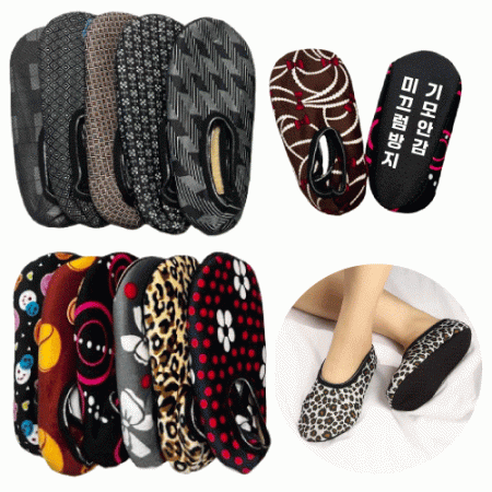 기모 덧신 버선 덧버선 털버선 양말 덧버선 방한 효도 어르신 미끄럼방지 요술버선 #4