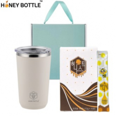 허니보틀 소프티 텀블러 390ml 국내산 꿀스틱 허니스틱10포