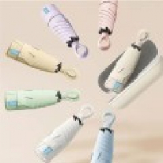 5단 경량 수동 양우산 파우치 우산