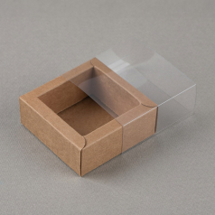 인기박스 투명 종이박스 크라프트 가로8~