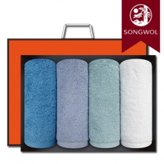 송월타올 항균 170g (30수/40*80cm) 4매입 선물세트(박스+쇼핑백 포함)